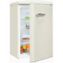 Frigorifero retrò Exquisit RKS120-VH-160C, larghezza 54,5 cm, 122 L, colore bianco magnolia.