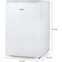 DOMO DO91127 Frigorifero con scomparto congelatore, larghezza 55,3 cm, 113 L, LED, bianco