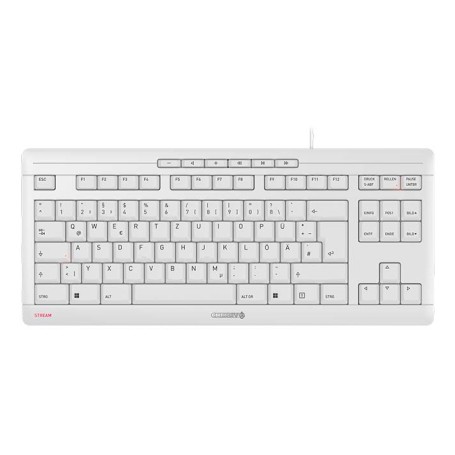 CHERRY STREAM KEYBOARD TKL tastiera Universale USB QWERTZ Tedesco Bianco (JK-8600DE-0)