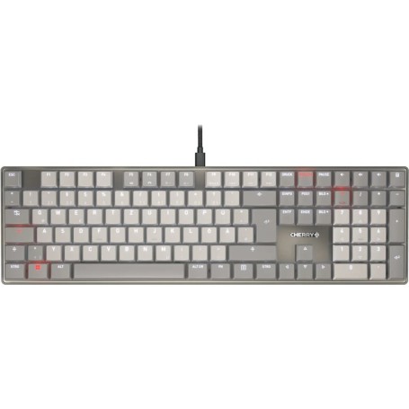Cherry KC 500 MX LP Warm Grey | Mechanische MX Low Profile 2.0 Tastatur, USB-C (G8A-25500HOADE-29)