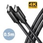 Axagon BUCM32-CM05AB cavo USB USB 3.2 Gen 2x2 0,5 m USB C Nero