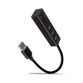 Axagon HMA-CR3A replicatore di porte e docking station per laptop Cablato USB 3.2 Gen 1 (3.1 Gen 1) Type-A Nero