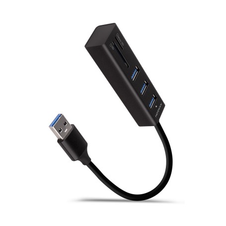 Axagon HMA-CR3A replicatore di porte e docking station per laptop Cablato USB 3.2 Gen 1 (3.1 Gen 1) Type-A Nero