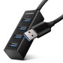 Axagon HUE-M1A hub di interfaccia USB 3.2 Gen 1 (3.1 Gen 1) Type-A 5000 Mbit/s Nero