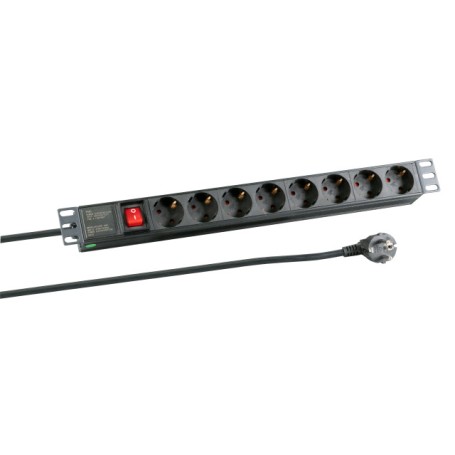 EFB Elektronik EK631DE.2 prolunghe e multiple 2 m 8 presa(e) AC Interno Nero (POW0017)