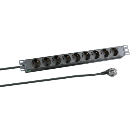 EFB Elektronik EK622DE.1 prolunghe e multiple 2 m 9 presa(e) AC Interno Nero