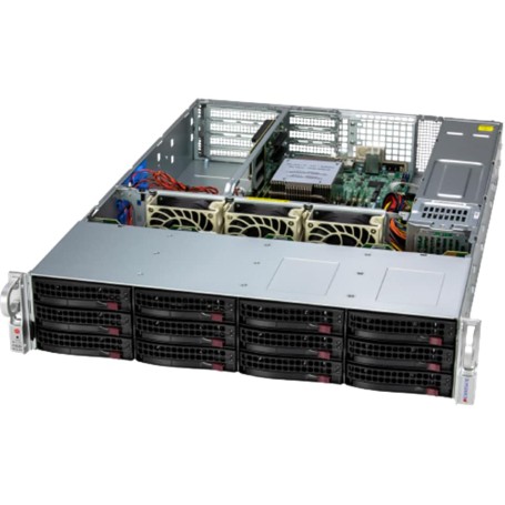 Supermicro AS-2015SV-WTNRT sistema barebone per server Armadio (2U) Nero