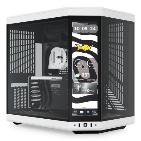HYTE Y70 Touch Midi Tower Nero, Bianco (CS-HYTE-Y70-BW-L)
