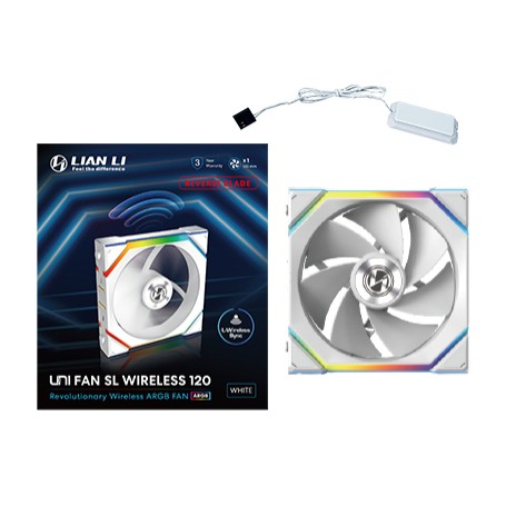 Lian Li UNI FAN SL Wireless 120 Reverse Blade Case per computer Ventilatore 12 cm Bianco 1 pz (12RSL1W1W)