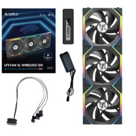 Lian Li UNI FAN SL Wireless 120 Case per computer Ventilatore 12 cm Nero 3 pz (12SL1W3B)