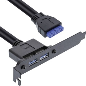 InLine 33390C cavo USB 0,5 m USB A Nero (33390C)