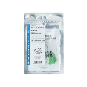 Smartkeeper BL04P1GN clip sicura Bloccaporte USB di tipo B Verde Plastica 10 pz