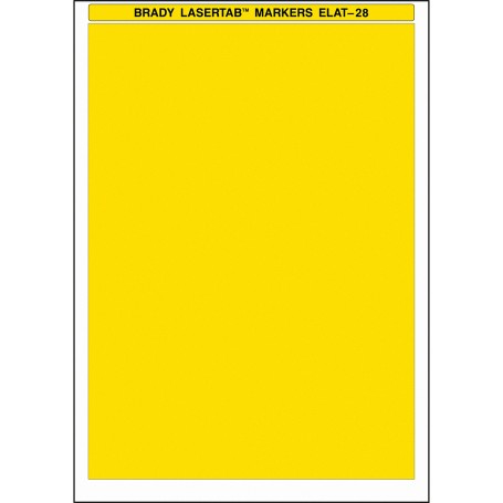 Brady ELAT-28-747-YL etichetta per stampante Giallo Etichetta per stampante autoadesiva (029863)