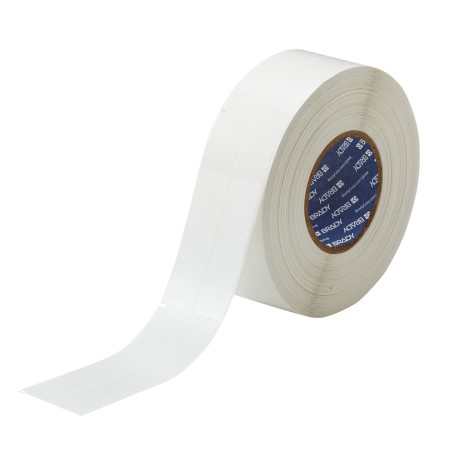 Brady THT-139-461-2 etichetta per stampante Trasparente, Bianco Etichetta per stampante autoadesiva (062371)