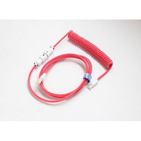 Ducky Premicord cavo USB 1,8 m USB A USB C Rosa (DKCC-FRCNC1)