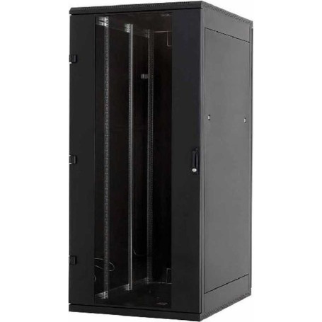 TRITON 19""Schrank B800/T 800 Schwarz bis 800Kg zerlegbar Glastuer - Rack (RZA-42-A88-BAX-N1)