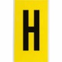 Brady 3470-H etichetta autoadesiva Rettangolo Permanente Nero, Giallo 25 pz (034718)