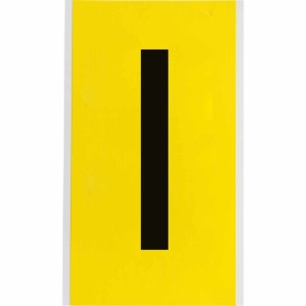 Brady 3470-I etichetta autoadesiva Rettangolo Permanente Nero, Giallo 25 pz (034719)