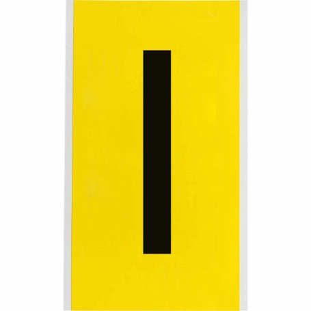 Brady 3470-I etichetta autoadesiva Rettangolo Permanente Nero, Giallo 25 pz (034719)