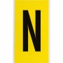 Brady 3470-N etichetta autoadesiva Rettangolo Permanente Nero, Giallo 25 pz (034724)