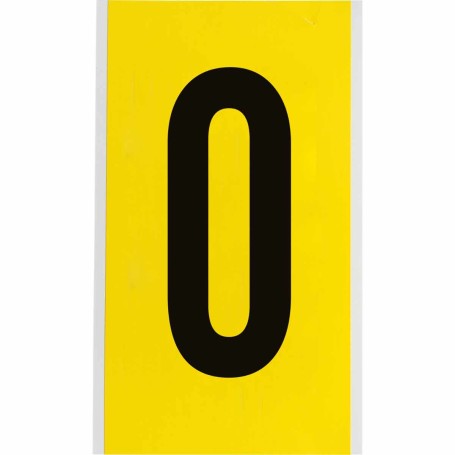 Brady 3470-O etichetta autoadesiva Rettangolo Permanente Nero, Giallo 25 pz (034725)
