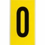 Brady 3470-O etichetta autoadesiva Rettangolo Permanente Nero, Giallo 25 pz (034725)