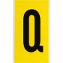 Brady 3470-Q etichetta autoadesiva Rettangolo Permanente Nero, Giallo 25 pz (034727)