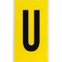 Brady 3470-U etichetta autoadesiva Rettangolo Permanente Nero, Giallo 25 pz (034731)