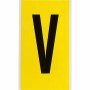 Brady 3470-V etichetta autoadesiva Rettangolo Permanente Nero, Giallo 25 pz (034732)