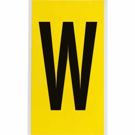 Brady 3470-W etichetta autoadesiva Rettangolo Permanente Nero, Giallo 25 pz (034733)
