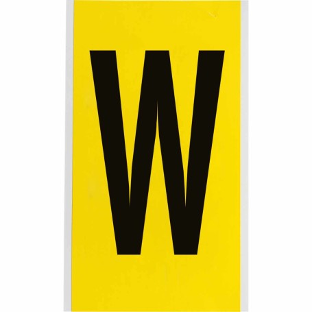 Brady 3470-W etichetta autoadesiva Rettangolo Permanente Nero, Giallo 25 pz (034733)