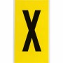 Brady 3470-X etichetta autoadesiva Rettangolo Permanente Nero, Giallo 25 pz (034734)