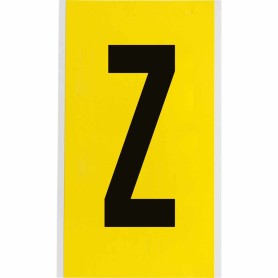 Brady 3470-Z etichetta autoadesiva Rettangolo Permanente Nero, Giallo 25 pz (034736)