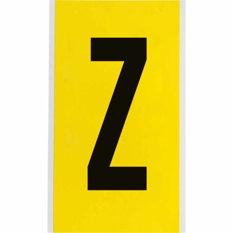 Brady 3470-Z etichetta autoadesiva Rettangolo Permanente Nero, Giallo 25 pz (034736)