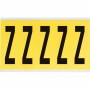 Brady 3460-Z etichetta autoadesiva Rettangolo Rimovibile Nero, Giallo 5 pz (034636)