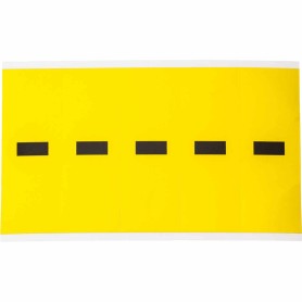 Brady 3460-DSH etichetta autoadesiva Rettangolo Rimovibile Nero, Giallo 5 pz (034637)