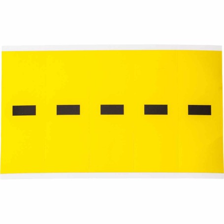 Brady 3460-DSH etichetta autoadesiva Rettangolo Rimovibile Nero, Giallo 5 pz (034637)