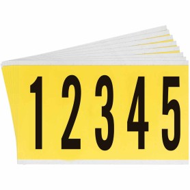 Brady 3460- KIT etichetta autoadesiva Rettangolo Permanente Nero, Giallo 5 pz (034652)