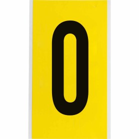 Brady 3470-0 etichetta autoadesiva Rettangolo Permanente Nero, Giallo 25 pz (034700)