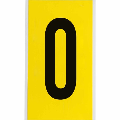 Brady 3470-0 etichetta autoadesiva Rettangolo Permanente Nero, Giallo 25 pz (034700)
