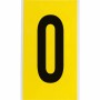 Brady 3470-0 etichetta autoadesiva Rettangolo Permanente Nero, Giallo 25 pz (034700)