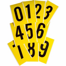 Brady 3470- KIT etichetta autoadesiva Rettangolo Permanente Nero, Giallo 1 pz (034752)