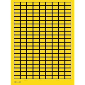 Brady 101807 etichetta autoadesiva Rettangolo Nero, Giallo 4725 pz