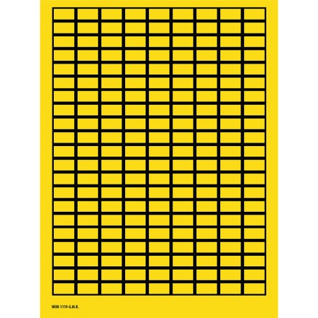 Brady 101807 etichetta autoadesiva Rettangolo Nero, Giallo 4725 pz