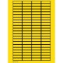 Brady 101808 etichetta autoadesiva Rettangolo Nero, Giallo 2000 pz