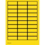 Brady 101809 etichetta autoadesiva Rettangolo Nero, Giallo 750 pz