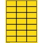 Brady 101810 etichetta autoadesiva Rettangolo Nero, Giallo 525 pz
