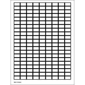 Brady 101811 etichetta autoadesiva Rettangolo Nero, Bianco 4725 pz