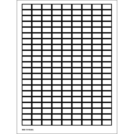 Brady 101811 etichetta autoadesiva Rettangolo Nero, Bianco 4725 pz