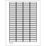 Brady 101812 etichetta autoadesiva Rettangolo Nero, Bianco 2000 pz